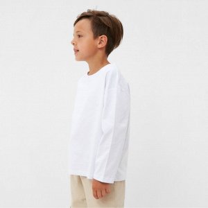Лонгслив детский KAFTAN, 36 (134-140 см), белый