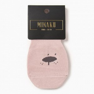 Носки детские MINAKU со стопперами цв. розовый, р-р 11-12 см