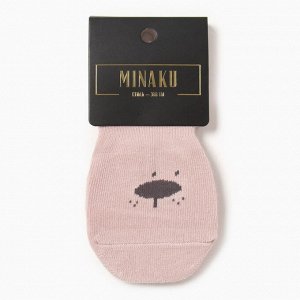 Носки детские MINAKU со стопперами, розовый, р-р 13-14 см