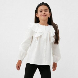 Рубашка для девочки KAFTAN, цвет белый