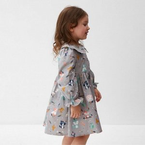 Платье детское с воротником KAFTAN «Зверята»