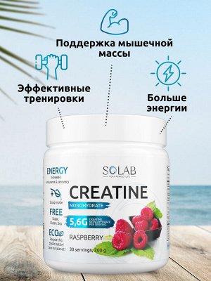 Креатин моногидрат, Creatine Monohydrate, Вкус Малина