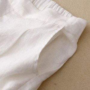 Женские шорты с эластичным поясом, белый