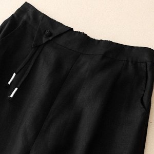 Женские шорты с эластичным поясом, черный