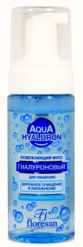 Пенка мусс для умывания лица Флоресан Aqua Hyaluron Гиалуроновая 150мл Ф-393