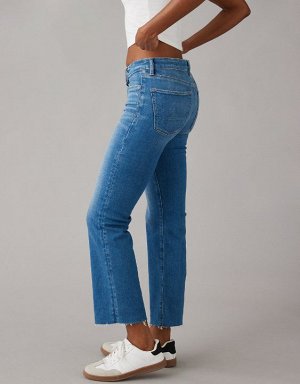 AE Stretch High-Waisted Kick Bootcut Crop Jean