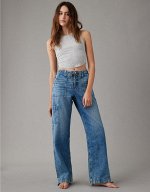 AE Dreamy Drape Stretch High-Waisted Baggy Cargo Jogger Jean