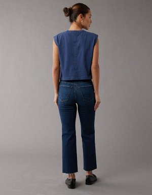 AE Stretch High-Waisted Kick Bootcut Crop Jean