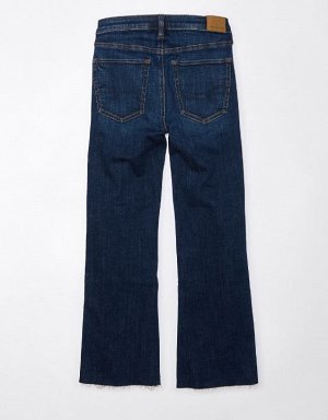 AE Stretch High-Waisted Kick Bootcut Crop Jean