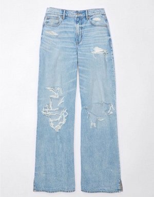 AE Dreamy Drape Super High-Waisted Baggy Wide-Leg Jean