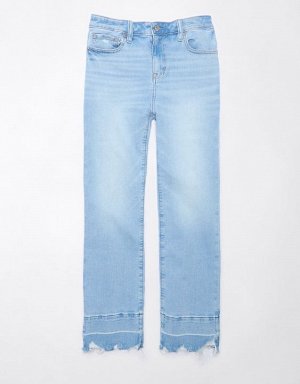 AE Stretch High-Waisted Kick Bootcut Crop Jean