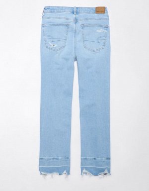 AE Stretch High-Waisted Kick Bootcut Crop Jean