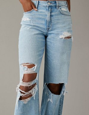 AE Dreamy Drape Super High-Waisted Baggy Wide-Leg Jean