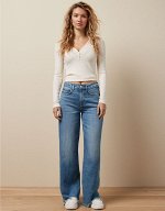 AE Dreamy Drape Super High-Waisted Baggy Wide-Leg Jean