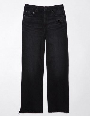 American Eagle AE Strigid Super High-Waisted Baggy Wide-Leg Ankle Jean