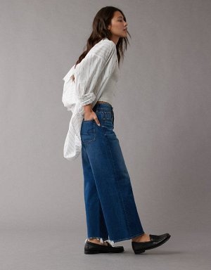 AE Strigid Super High-Waisted Baggy Wide-Leg Ankle Jean