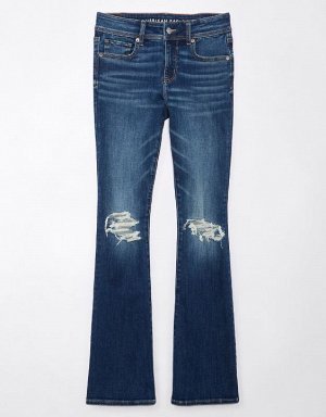 AE Next Level Ripped Low-Rise Kick Bootcut Jean