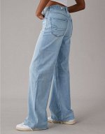 AE Dreamy Drape Stretch Super High-Waisted Baggy Wide-Leg Jean