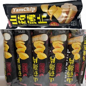 Чипсы Yam Chip из Ямса (сорт картофеля) с черным перцем 900 гр (10 шт по 90 гр). Китай