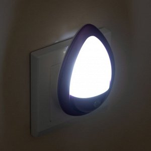 Ночник "Светлячок" с датчиком освещения, 3_LED х 1 Вт, 10 см (220В) фиолет. RISALUX