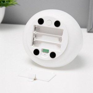Фигурка световая RISALUX «Антистресс мякиш кошечка», LED-ночник, RGB, от батареек, 3xААА, 9.5x9.5x10.5 см