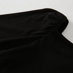 Детский костюм: блуза + юбка, цвет черный/белый