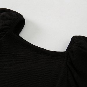 Детский костюм: блуза + юбка, цвет черный/белый