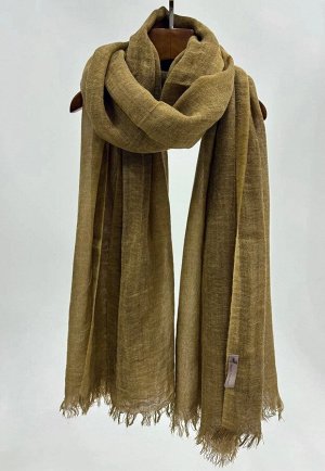Палантин однотонный 210*100см 33-0002(8) охра