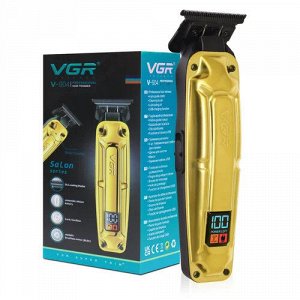 Профессиональная Машинка для стрижки волос, бороды, усов VGR-904 аккумуляторная с LED дисплеем
