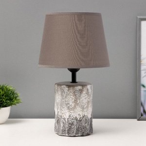 Настольная лампа RISALUX «Аманда», Е27, 40 Вт, серый, 20x20x33 см
