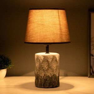 Настольная лампа RISALUX «Аманда», Е27, 40 Вт, серый, 20x20x33 см
