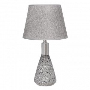 Настольная лампа "Леона" Е14 40Вт серо-серебристый 23х23х41 см