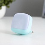 Ночник c датчиком света &quot;Ласи&quot; LED лазурный 6х6,5х6 см