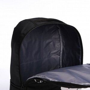 Набор 2 в 1, рюкзак, пенал "Милый зайчик", 42х28х13 см, цвет черный