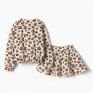 Костюм детский (свитшот и юбка) KAFTAN Leo love
