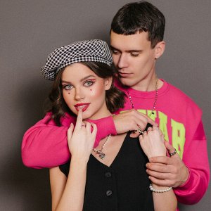 Колье «Жемчуг» сердце, шар №8, белое в серебре, L= 45 см