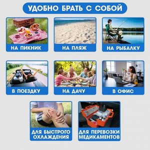 Аккумулятор холода "Мастер К", 100 мл, 10.5 х 5.5 х 2.3 см, синий