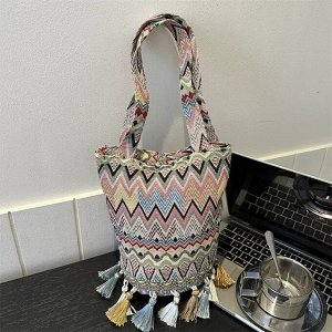 Сумка женская, мини, холщовая