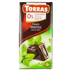 шоколад TORRAS Dark & Mint 75 г 1/12