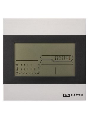 Метеостанция комнатная "Климат 2" горизонтальная, термометр, гигрометр, будильник, TDM SQ4006-0002