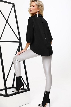 DStrend / Блузка черная с цельнокроеным рукавом