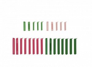 Бевара Уплотнительные зажимы, набор из 26 шт., многоцветные