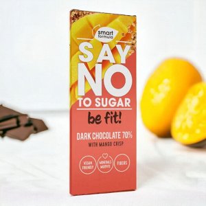 Горький шоколад с кусочками манго Dark with mango crisp «Smart Formula», 90 г