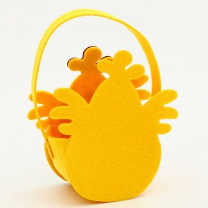 Пасхальный декор корзинка " Петушек в штанишках" 7х10х18 см