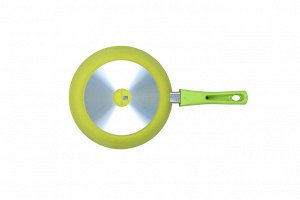Сковорода антипригарная литая 24см съемная ручка Trendy style lime ТМ KUKMARA