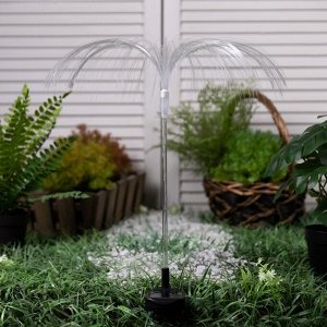 Светильник на солнечной батарее «Еврогарант», «Фонтан» 34?70 см, IP44, 6 LED, свечение мульти