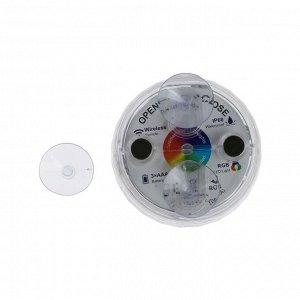 Светильник подводный, 13 LED, 4 Вт, IP68, RGB, таймер, от батареек 3хААА (не в компл.)