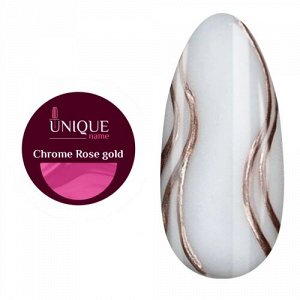 Unique Гель-краска Chrome Rose Gold (5g)