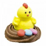 Цыпленок в гнезде сахарная фигурка,1 шт