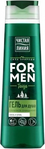 Чистая Линия for Men Хмель и Уголь гель для душа (400 мл)